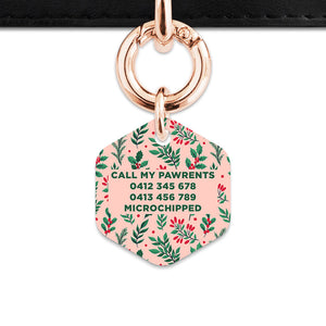 Bailey & Bone Pet ID Tag Christmas Florals Dog Tag