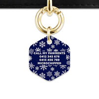 Bailey & Bone Pet ID Tag Snowflakes Dog Tag