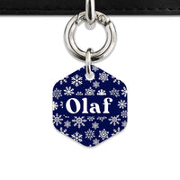 Bailey & Bone Pet ID Tag Snowflakes Dog Tag