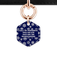 Bailey & Bone Pet ID Tag Snowflakes Dog Tag