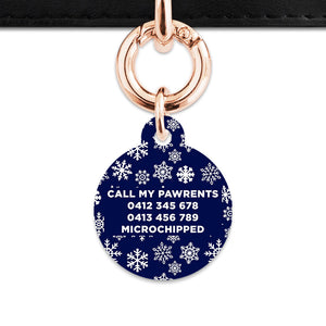 Bailey & Bone Pet ID Tag Snowflakes Dog Tag