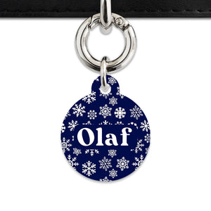 Bailey & Bone Pet ID Tag Snowflakes Dog Tag