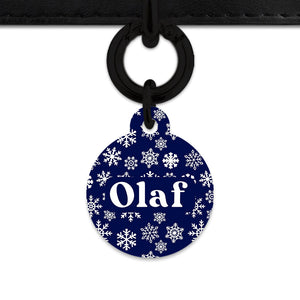 Bailey & Bone Pet ID Tag Snowflakes Dog Tag