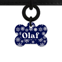 Bailey & Bone Pet ID Tag Snowflakes Dog Tag