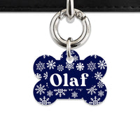 Bailey & Bone Pet ID Tag Snowflakes Dog Tag
