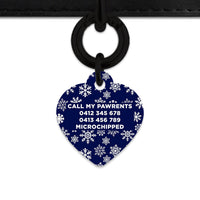 Bailey & Bone Pet ID Tag Snowflakes Dog Tag