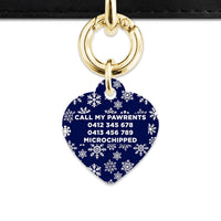 Bailey & Bone Pet ID Tag Snowflakes Dog Tag