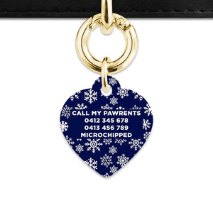 Bailey & Bone Pet ID Tag Snowflakes Dog Tag