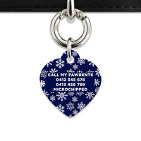 Bailey & Bone Pet ID Tag Snowflakes Dog Tag