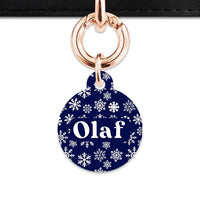 Bailey & Bone Pet ID Tag Snowflakes Dog Tag