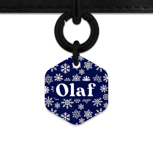 Bailey & Bone Pet ID Tag Snowflakes Dog Tag