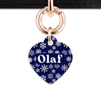 Bailey & Bone Pet ID Tag Snowflakes Dog Tag