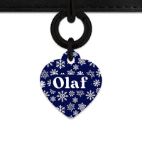 Bailey & Bone Pet ID Tag Snowflakes Dog Tag