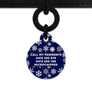 Bailey & Bone Pet ID Tag Snowflakes Dog Tag