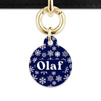 Bailey & Bone Pet ID Tag Snowflakes Dog Tag