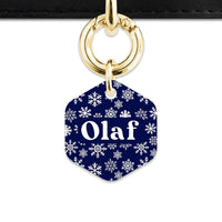 Bailey & Bone Pet ID Tag Snowflakes Dog Tag