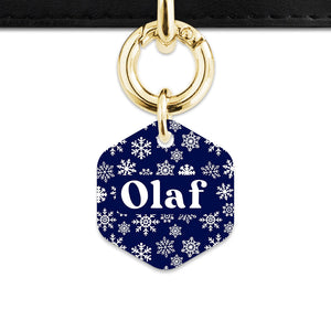 Bailey & Bone Pet ID Tag Snowflakes Dog Tag
