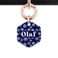Bailey & Bone Pet ID Tag Snowflakes Dog Tag
