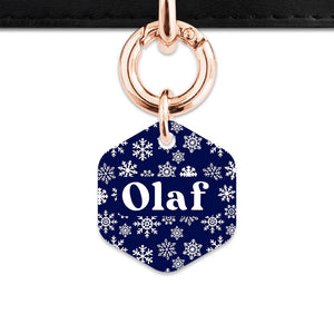 Bailey & Bone Pet ID Tag Snowflakes Dog Tag