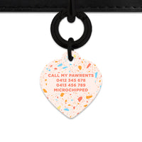 Bailey & Bone Pet ID Tag Summer Terrazzo Pet Tag
