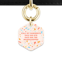 Bailey & Bone Pet ID Tag Summer Terrazzo Pet Tag