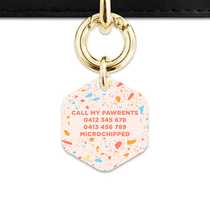Bailey & Bone Pet ID Tag Summer Terrazzo Pet Tag