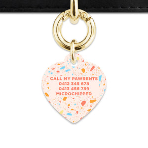 Bailey & Bone Pet ID Tag Summer Terrazzo Pet Tag