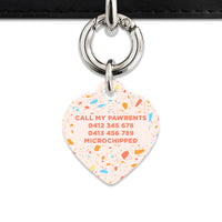 Bailey & Bone Pet ID Tag Summer Terrazzo Pet Tag