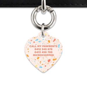 Bailey & Bone Pet ID Tag Summer Terrazzo Pet Tag