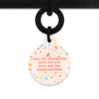 Bailey & Bone Pet ID Tag Summer Terrazzo Pet Tag