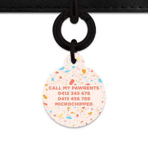 Bailey & Bone Pet ID Tag Summer Terrazzo Pet Tag