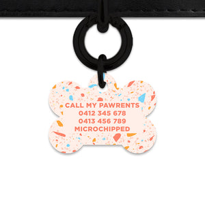 Bailey & Bone Pet ID Tag Summer Terrazzo Pet Tag