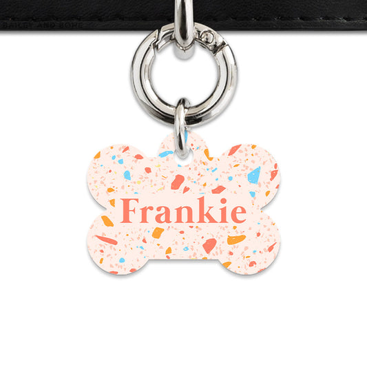 Bailey & Bone Pet ID Tag Summer Terrazzo Pet Tag