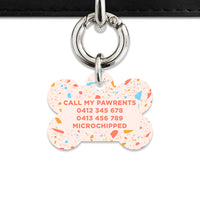 Bailey & Bone Pet ID Tag Summer Terrazzo Pet Tag