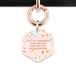 Bailey & Bone Pet ID Tag Summer Terrazzo Pet Tag