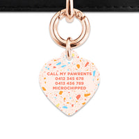 Bailey & Bone Pet ID Tag Summer Terrazzo Pet Tag