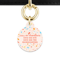 Bailey & Bone Pet ID Tag Summer Terrazzo Pet Tag
