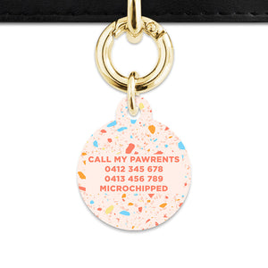 Bailey & Bone Pet ID Tag Summer Terrazzo Pet Tag