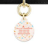 Bailey & Bone Pet ID Tag Summer Terrazzo Pet Tag