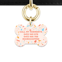Bailey & Bone Pet ID Tag Summer Terrazzo Pet Tag