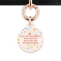 Bailey & Bone Pet ID Tag Summer Terrazzo Pet Tag