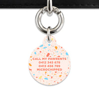 Bailey & Bone Pet ID Tag Summer Terrazzo Pet Tag