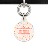 Bailey & Bone Pet ID Tag Summer Terrazzo Pet Tag