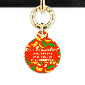 Bailey&Bone Pet Tag Bananas Pattern Pet Tag
