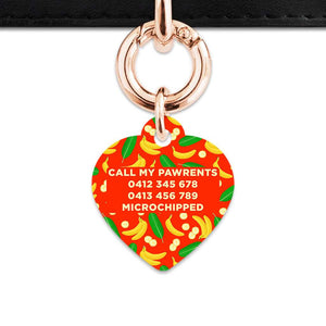 Bailey&Bone Pet Tag Bananas Pattern Pet Tag