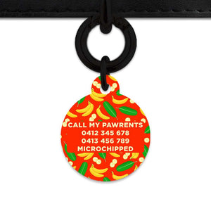 Bailey&Bone Pet Tag Bananas Pattern Pet Tag