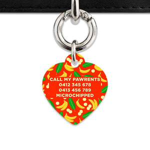 Bailey&Bone Pet Tag Bananas Pattern Pet Tag