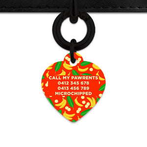 Bailey&Bone Pet Tag Bananas Pattern Pet Tag