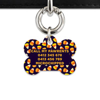 Bailey & Bone Pet Tag Candy Corn Pattern Pet Tag
