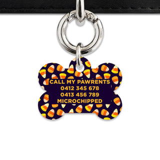 Bailey & Bone Pet Tag Candy Corn Pattern Pet Tag